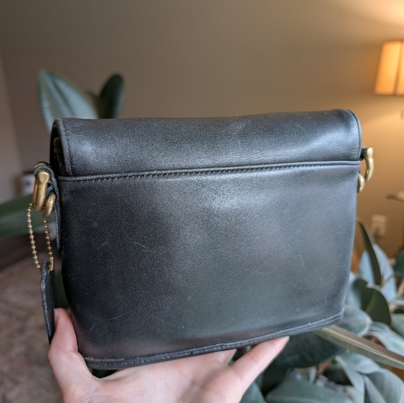 🐎 Coach '98 Black Equestrian Small Flap - 9801 🐎 - Picture 4 of 9